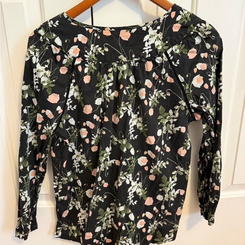 J.Crew Point Sur peasant top in Liberty poppy dream print size XS - Picture 7 of 10